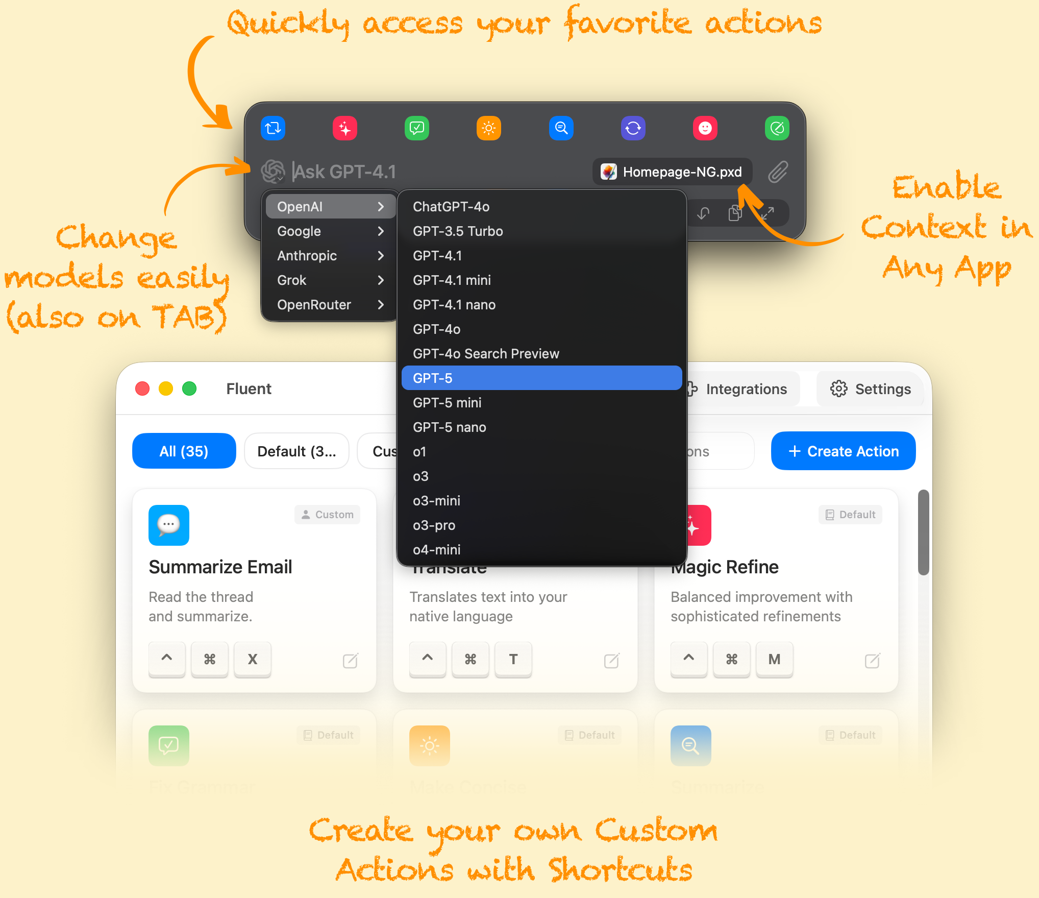 Fluent App Interface
