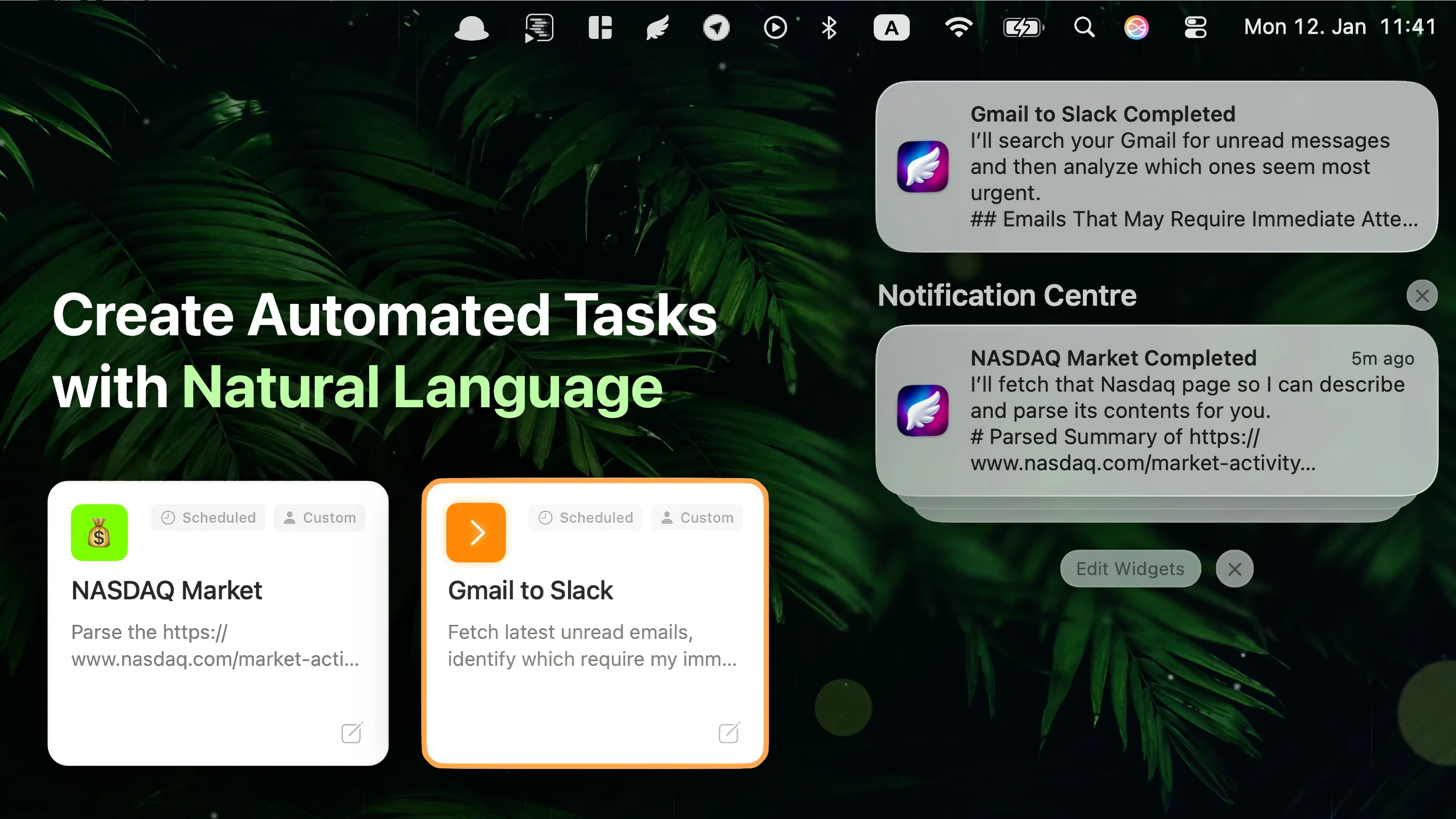 Fluent – Action Schedule Settings