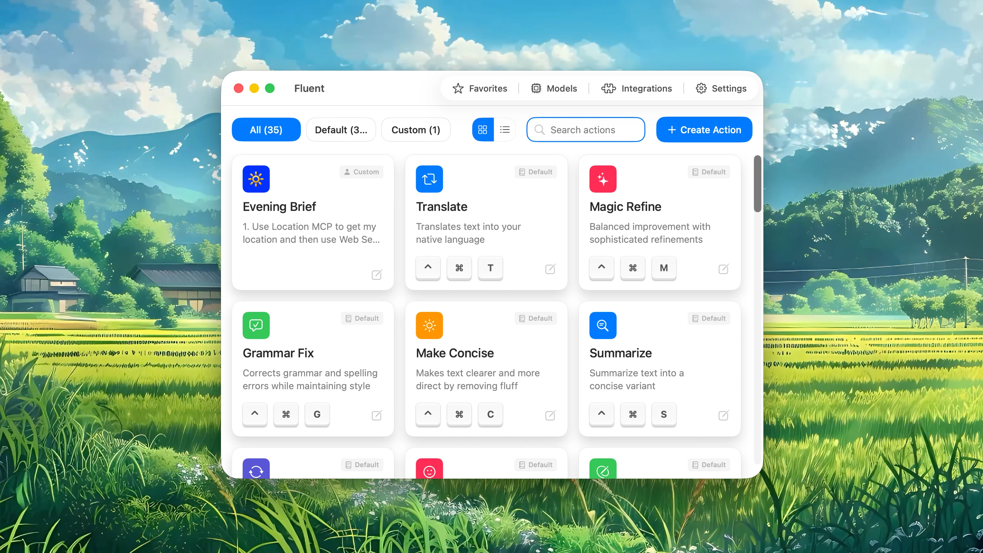 Fluent – Actions Management