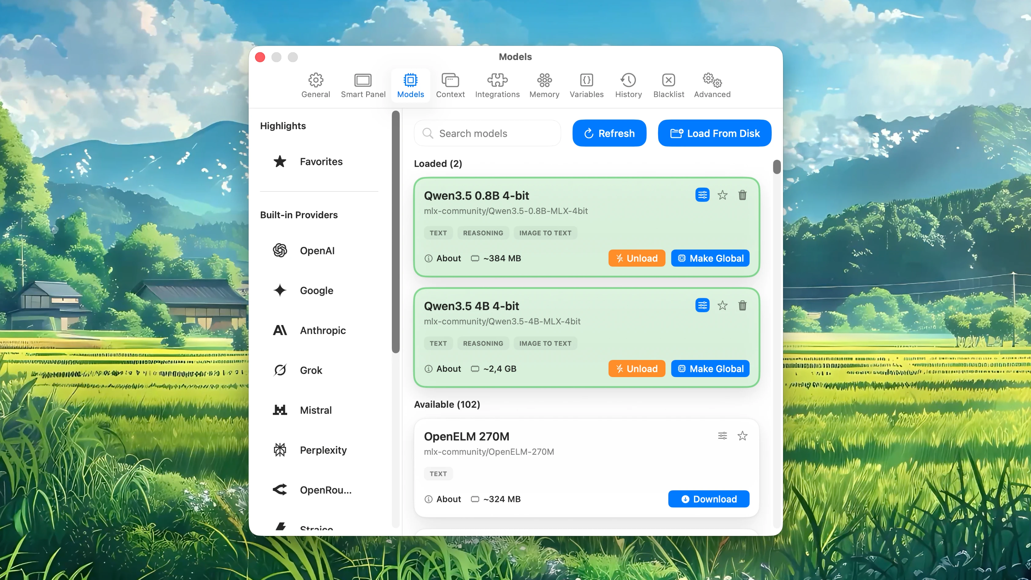 Fluent Onboarding - Setup Local Models