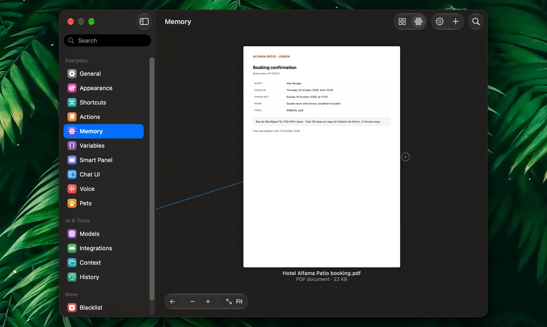 Fluent – The Memory Graph With A File Open
