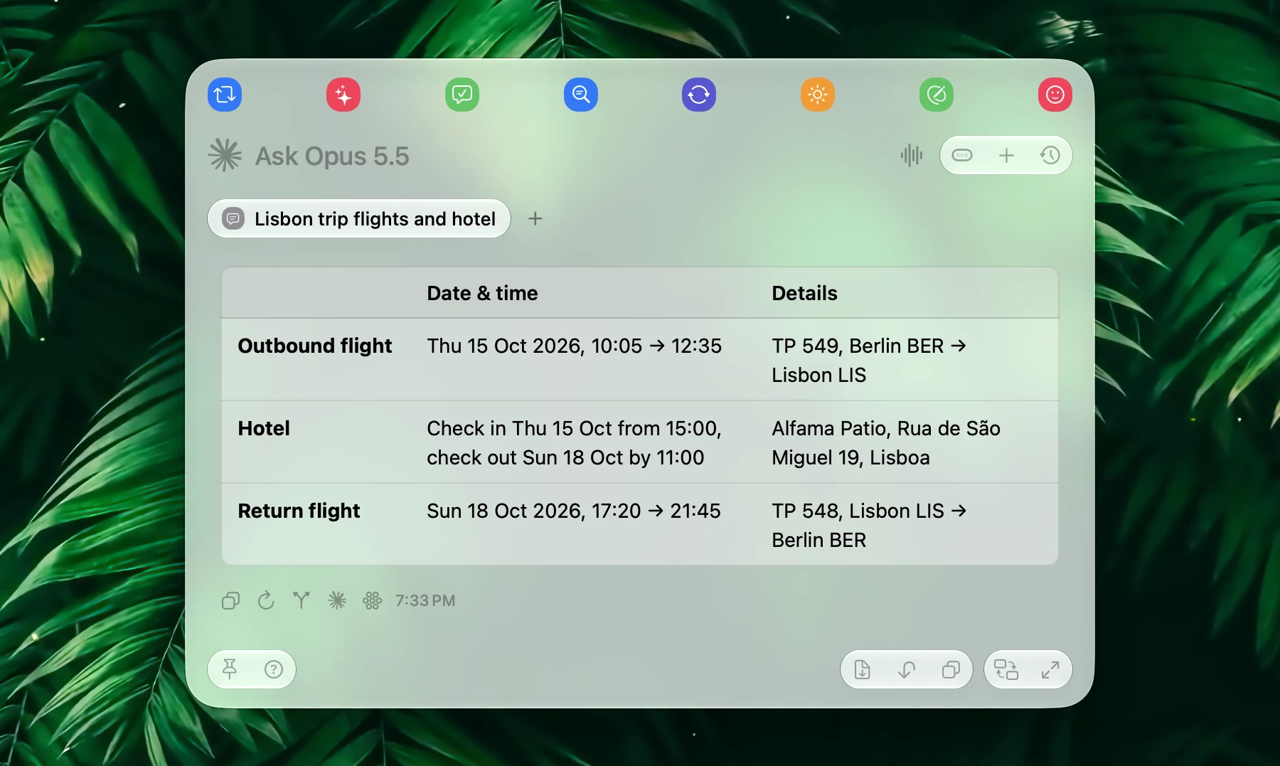 Fluent answering from Memory in the Smart Panel