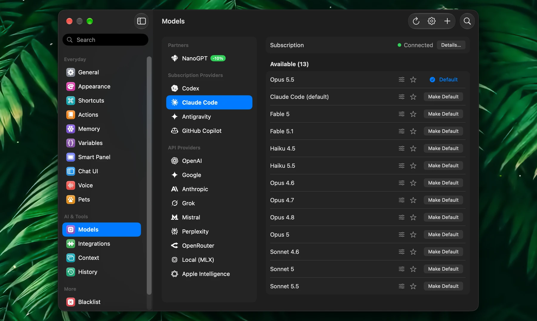 Fluent Onboarding - Built-in Providers, OpenAI