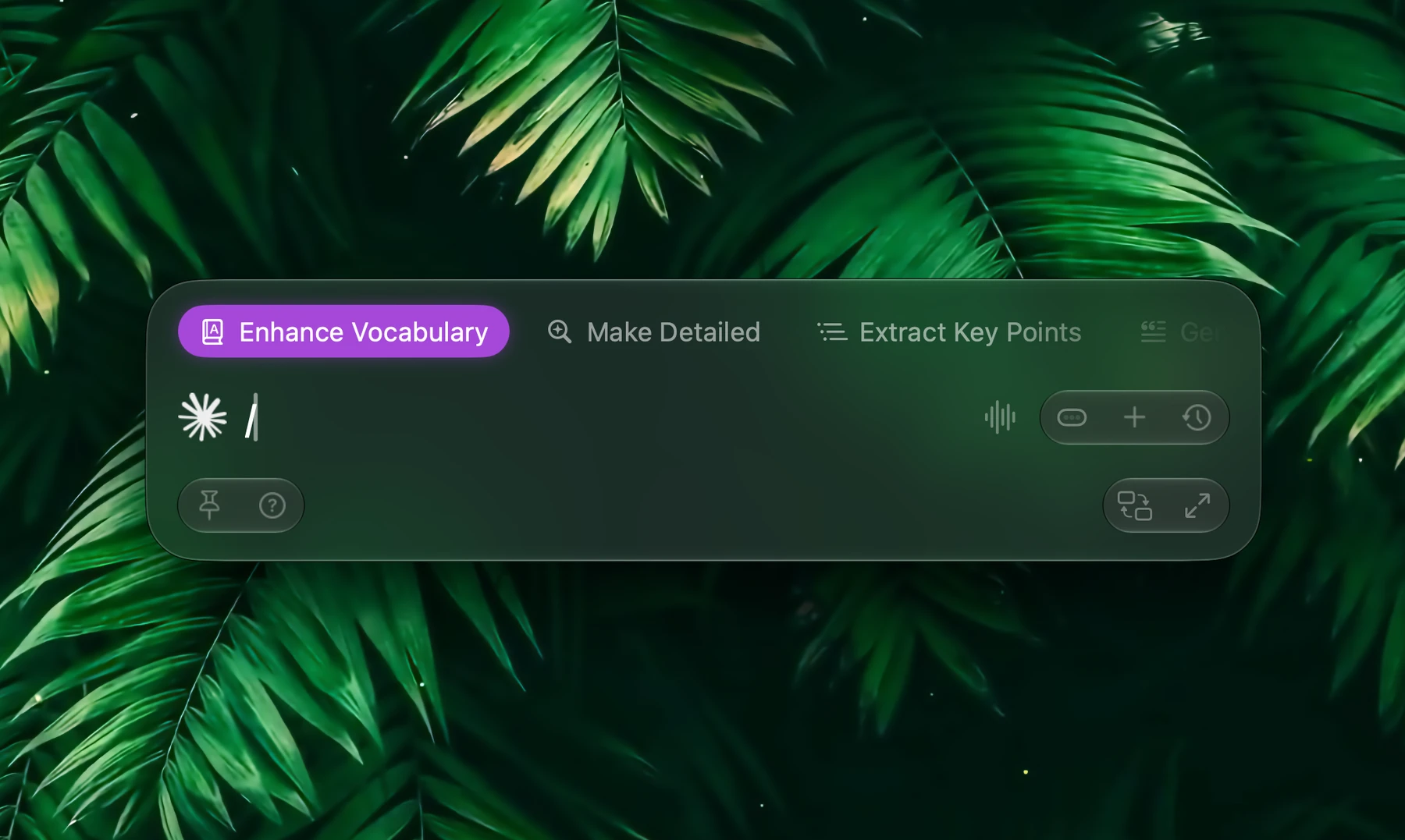Fluent – Smart Panel Action Search