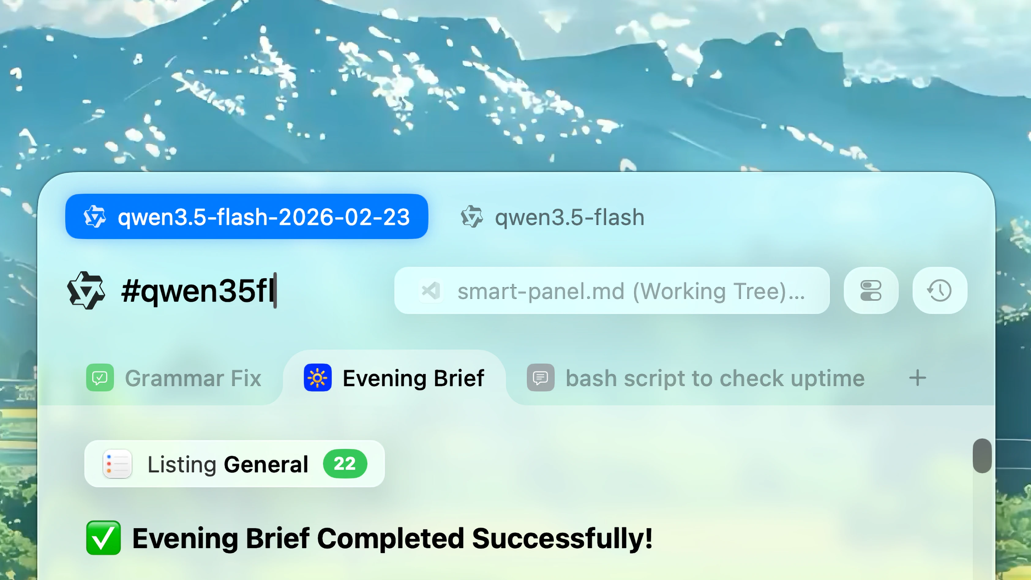 Fluent – Smart Panel Model Search